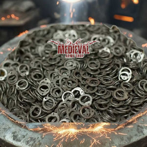 Anneaux en acier de haute qualité pour la fabrication de chaînes et d'armures DIY, créez vos propres projets médiévaux faits main en métal pour Halloween - Product Image 3