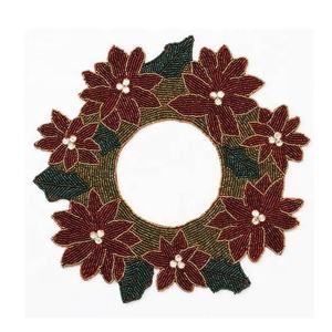 Handcrafted Sunflower Glass Seed Beaded <b>Placemat</b> <b>For</b> Festive Homedecor Ethnic Home Dining Coffee Decorative <b>Table</b> Accessories - Product Image 6