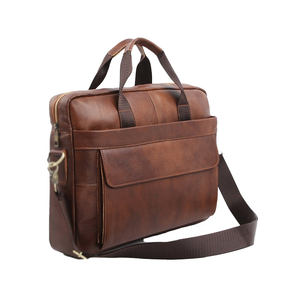 Bolsos para portátiles de cuero genuino, bolso para portátiles de cuero genuino vintage, bolso para portátiles para hombre, bolso para portátiles de cuero PU de alta calidad - Product Image 4