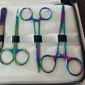 Kit complet de formation médicale avec coussin de suture réutilisable et ensemble d'instruments chirurgicaux arc-en-ciel pour les pratiques en laboratoire universitaire par Dentavex - Product Image 5