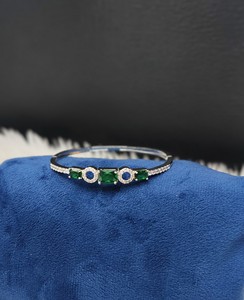 Elegante Pulsera de Piedras Preciosas con Corte Radiante, Brazalete Geométrico con Pavé AD, Joyería de Moda para Mujer, Pulsera para Fiestas, Proveedor de Pulseras - Product Image 3