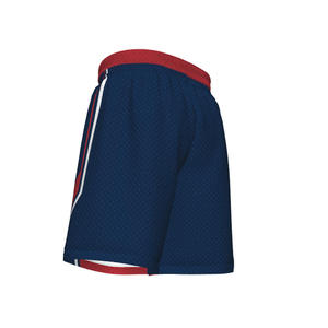 Unisex Basketball Shorts Mesh Elastic Waist Red Blue White Sublimated Breathable Athletic Wear All Seasons Adult Fit 160 200 GSM - Product Image 4