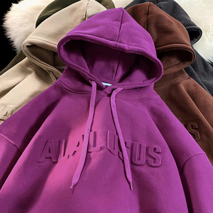 Sudaderas con Capucha para Hombre de Alta Calidad, Mezcla de Algodón/Poliéster, Felpa, Color Sólido, Otoño, Uso Casual, Transpirables, Ecológicas, Personalizadas - Product Image 6