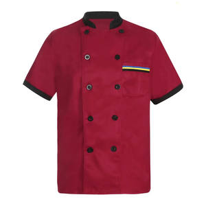 Uniformes de chef en polyester et coton noir à manches longues 2025, chemise de chef pour hôtel, restaurant, cuisine - Product Image 6