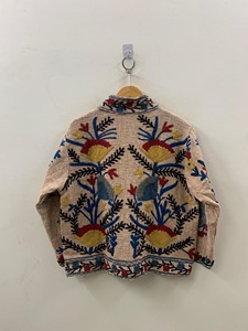 Poncho en coton brodé floral bohème, col en V, manches longues, grande taille, vêtements d'extérieur pour femmes, tenue décontractée de printemps - Product Image 3