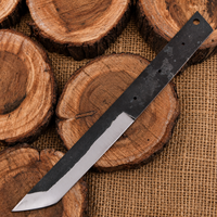 UA Supplies DIY OEM Lame Tanto torsadée en acier Damas forgé à la main, pointe tombante, couteau professionnel de chasse, de survie et EDC 11 pouces