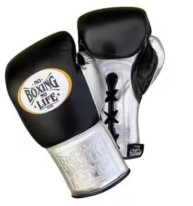 ถุงมือชกมวยหนังแท้แบบผูกเชือก ยี่ห้อ No Boxing No Life รุ่น Team Boxing ขนาด 20/8 ออนซ์ สำหรับผู้ใหญ่ 男女 ใช้ได้ เหมาะสำหรับการฝึกซ้อม - Product Image 6