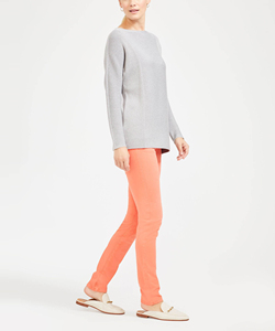 Suéter de Punto Beige para Mujer, Cuello Redondo, Manga Corta, Corte Regular, Casual, Sólido, Transpirable, 100% Algodón, para Todas las Temporadas - Product Image 6