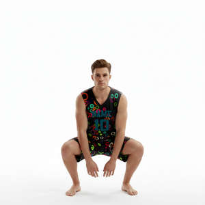 Custom Logo Number Design Men Personalized Customizable 100% Polyester Basketball Jersey Wholesale Plain Basketball Uniform - Product Image 3