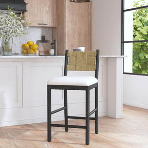 Colección de taburetes de Bar hechos a mano de diseño NATURAL tejido Seagrass - Product Image 1