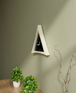 Handmade Modern Style Wooden <b>Wall</b> <b>Clock</b> Triangle Shape Antique Styled Home & Office Studio Decoration for Living Room - Product Image 2