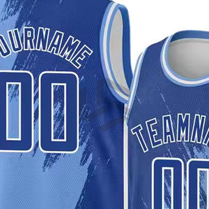 Maillot de basket personnalisé en gros - Nouveau design respirant, séchage rapide, antibactérien, manches courtes, unisexe, 100% polyester - Product Image 5