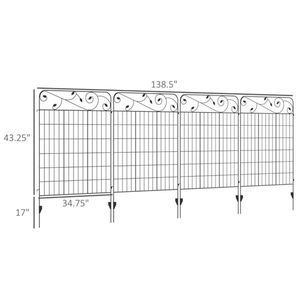 Recinzione in vinile anti-roditori da 6 piedi, zincata a caldo, con cancello per la privacy del giardino - Product Image 4