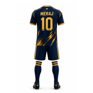 Ensemble de vêtements de sport unisexe personnalisé pour équipe de football adulte, short respirant à séchage rapide 100% coton, impression numérique sur le devant automatisée - Product Image 2