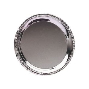 Silver Handled <b>Serving</b> Tray 21 Inch Extra Large Alloy Platter Oven Safe Party Food Bulk Wholesale Metal Plated - Product Image 1