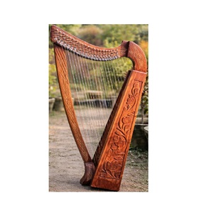 Basson à levier celtique en palissandre à 22 cordes, gravé à la main, de marque personnalisée, pour musique folklorique irlandaise - Product Image 1