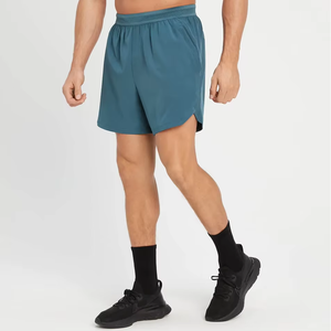 Shorts de sport pour hommes de haute qualité, séchage rapide, respirants, avec poches élastiques à la taille, motif uni décontracté pour la course et l'entraînement 100% - Product Image 1