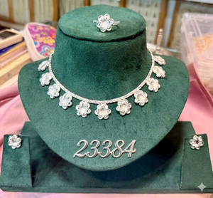 Parure de bijoux de luxe américaine en zircon pour femme, plaqué or de haute qualité, style classique, pour fiançailles, mariage, anniversaire, soirée - Product Image 6