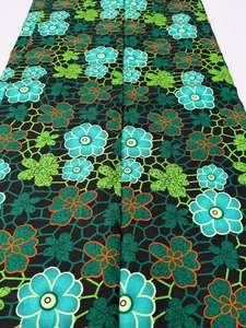 Tela de cera africana de 6 yardas impresa personalizada al por mayor, material de algodón de entrega rápida para ropa y sastrería Congo - Product Image 6