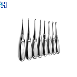 Curettes dermiques à une extrémité, Curette Buck Ear droite et aiguisée, Taille personnalisée, Acier inoxydable de qualité médicale, Ensemble d'instruments manuels - Product Image 2