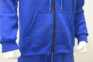 Sweat à capuche décontracté respirant en molleton athlétique bleu roi pour femme, vêtements de sport performants, logo personnalisé, fournisseur en gros de vêtements - Product Image 5