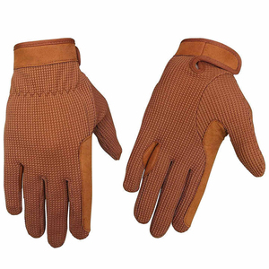 Guantes de Equitación, Guantes Transpirables Antideslizantes y Ligeros de Cuero para Deportes Ecuestres OEM - Product Image 1