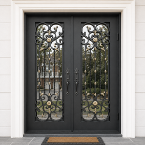 Puertas Exteriores de Hierro Forjado de Lujo: Puertas de Entrada Hechas a Mano y Personalizadas para Entradas de Hogares Elegantes, Seguras y Atemporales - Product Image 2