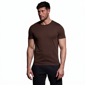 <b>Mens</b> Regular Fit <b>White</b> O-neck <b>Short</b> <b>Sleeve</b> Cotton T-<b>shirt</b> Solid Casual Knitted Anti-wrinkle <b>Men</b> T-<b>shirt</b> - Product Image 1