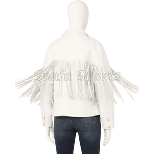 แจ็คเก็ตหนังผู้หญิงคุณภาพสูง เสื้อคลุมแฟชั่นสไตล์ลำลอง รุ่นกระดุม สำหรับแจ็คเก็ตหนังคาวเกิร์ล - Product Image 2