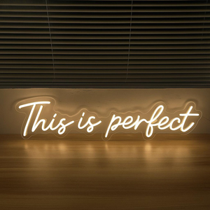 ป้ายไฟนีออนชื่อธุรกิจแบบกำหนดเองสำหรับงานแต่งงาน งานเลี้ยงต้อนรับ ร้านเสริมสวย ป้ายไฟนีออน LED ตกแต่งผนังสำนักงาน ป้ายไฟส่องสว่าง - Product Image 1