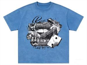 T-shirts pour hommes de haute qualité avec logo personnalisé, design hip-hop streetwear, impression de portrait, t-shirt lourd pour hommes - Product Image 1