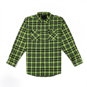 Chemise en flanelle pour homme à carreaux gris et rouges, doublure thermique en coton, chaude, durable, coupe décontractée - Product Image 4
