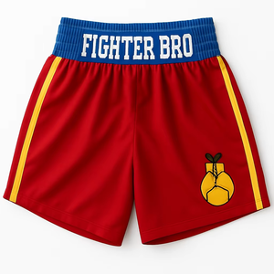 Pantalones Cortos de Boxeo Profesionales, Tela de Poliéster, Impresión Personalizada, Logotipo Bordado por Sublimación, Transpirables, Talla Personalizada - Product Image 1