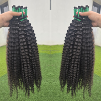 Fahma - Extensiones de Cabello Humano 100% Natural Premium al por Mayor, Paquetes de Cabello Remy Brasileño, Longitudes Rizadas de 28-30 Pulgadas, Doble Trama a Máquina