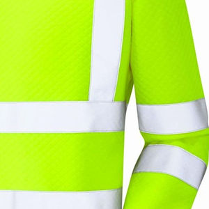 Long Sleeve High Visibility Safety Sweatshirts Hi Vis Viz Sweatshirt High Visibility Reflective <b>Work</b> Fleece Safety Sweat Shirt - Product Image 5