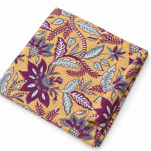 Tela de Voile de Algodón con Estampado Floral Rosa a Rayas, Tejido Ligero y Transpirable con Hilo Peinado, 60x60, 90 GSM, Unisex, 43/44" - Product Image 5