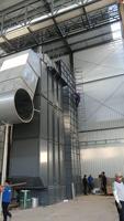 Four à air chaud à combustion suspendue motorisée à commande PLC, haute capacité, pour brûleur de balles de riz KS5L-150KA, garantie 1 an pour séchoir à riz