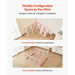 "X-Large Transparent Plastic Dog Whelping <b>Pen</b> for Puppies-Waterproof Cage Carrier with <b>Window</b>" - Product Image 4
