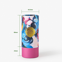 Contenant en carton rigide de 15 ml pour déodorant naturel en stick, fond à poussoir lisse, finition mate, vente en gros