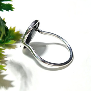 Natural Black Onyx <b>Ring</b>, Checker Cut Gemstone <b>Ring</b>, Sterling Silver Jewelry, Handmade Fashion <b>Ring</b>, Adjustable Cocktail <b>Ring</b> - Product Image 6