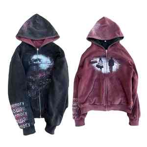 เสื้อฮู้ดดี้ผ้าฟลีซคอตตอน 100% สำหรับทุกเพศ สวมใส่สบาย อุ่น ระบายอากาศได้ดี เหมาะสำหรับใส่ลำลองหรือสตรีทแวร์ในฤดูหนาว - Product Image 3