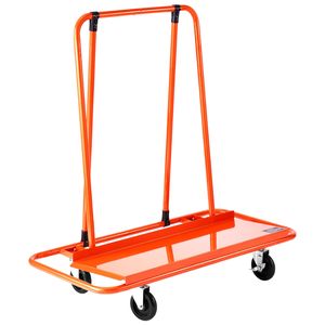 Carrello per Cartongesso in Acciaio con Capacità di Carico di 816 Kg e 4 Ruote Girevoli, Carrello Porta Pannelli Resistente - Product Image 1