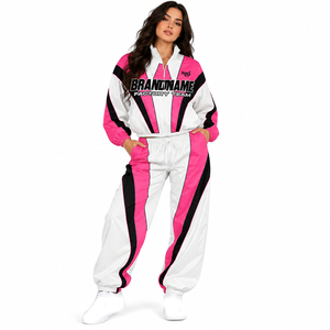 <b>Women's</b> Eco-friendly Anti-UV Lightweight Reflective <b>Windbreaker</b> Pants 2-Piece Crinkle Nylon Custom Breathable Track Suit <b>Jackets</b> - Product Image 4