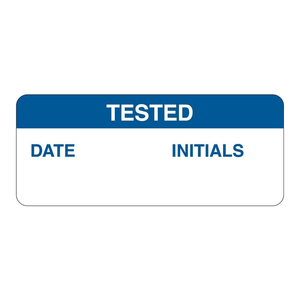 Étiquettes d'inspection Brady autocollantes en PP durable avec date et initiales testées pour l'entretien des équipements - Product Image 3