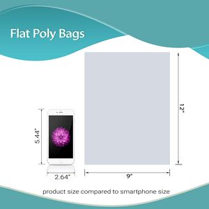 Confezione da 1000 sacchetti da forno in plastica trasparente da 9X12 pollici 4 Mil resistente allo strappo Open Top per Popcorn biscotti di pane fatti in casa conservazione degli alimenti - Product Image 3