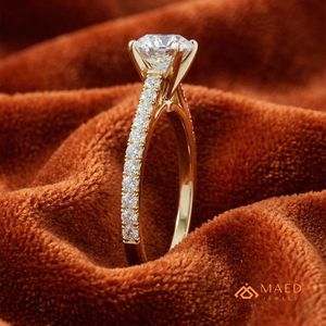 Marquise Cut Moissanite Pave <b>Ring</b> Gold Engagement <b>Ring</b> for Women Elegant Bridal Jewelry Gift - Product Image 3