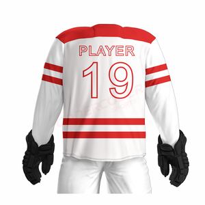 Camiseta de Hockey sobre Hielo Personalizada para Hombre, Venta Caliente 2026, Ropa Deportiva Duradera de Secado Rápido con Nombre del Equipo, Venta al Por Mayor, Impresión por Sublimación Cosida - Product Image 4