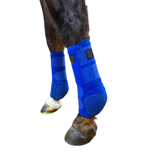Bottes de protection pour chevaux de sport, conception à charnière personnalisée, néoprène et polaire de qualité supérieure, ajustement parfait pour la thérapie équine, performance et protection des jambes - Product Image 1