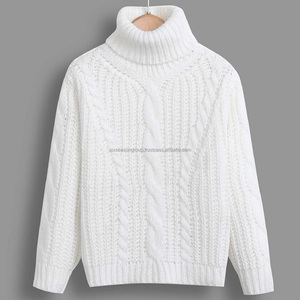 Suéter de Cuello Alto Elegante para Hombre, Moderno, Ajustado, Cálido, con Apliques de Cachemira, Manga Corta, Tejido, con Logotipo Personalizado - Product Image 5