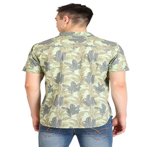 เสื้อถักวาฟเฟิลสำหรับผู้ชายเสื้อเชิ้ตแขนสั้นลำลองมีกระดุมกระดุมติดกลางแจ้งเสื้อผ้าฝ้ายวินเทจฤดูร้อนออกแบบได้ตามต้องการ - Product Image 3